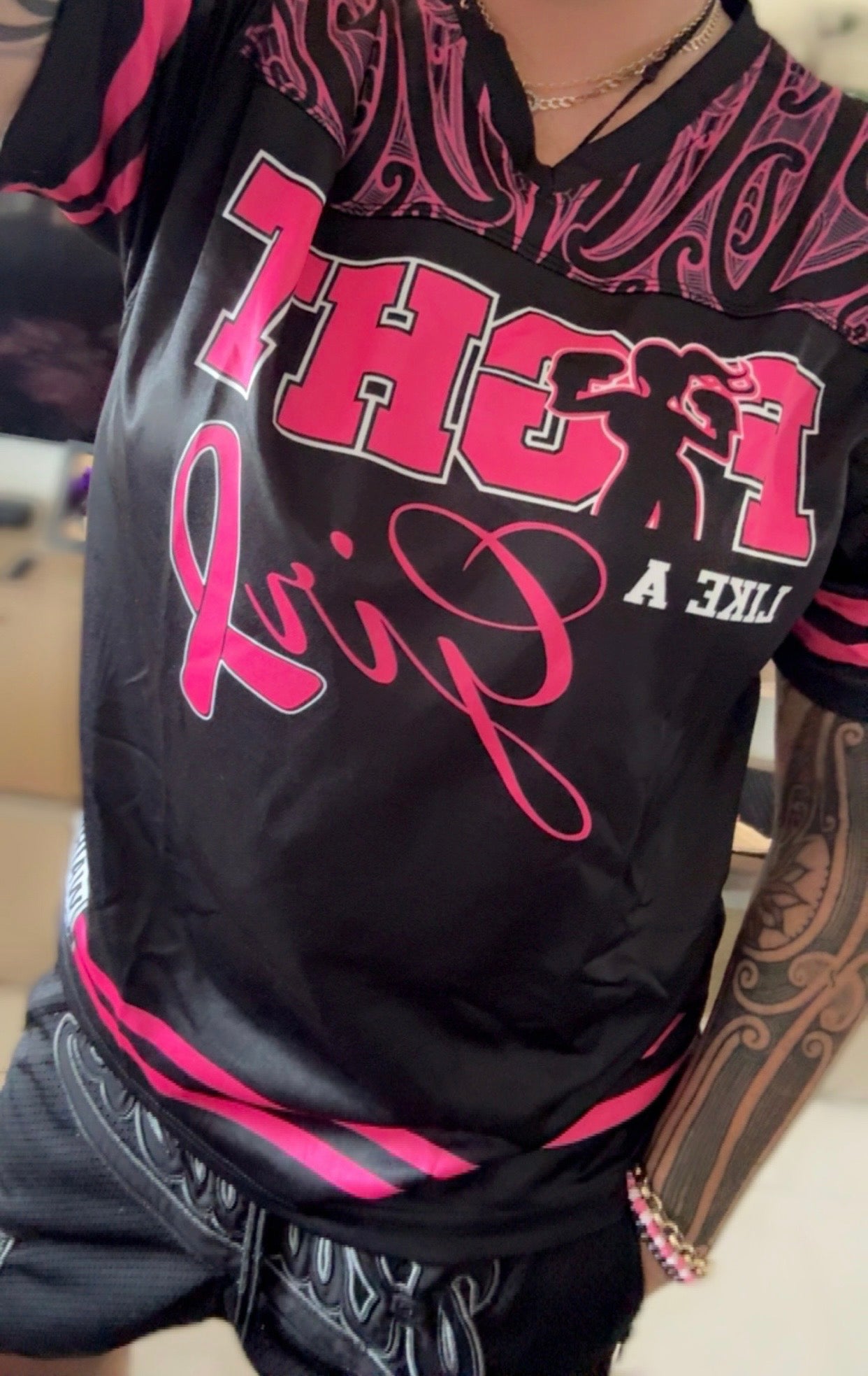 Breast Cancer NFL Style Shirt