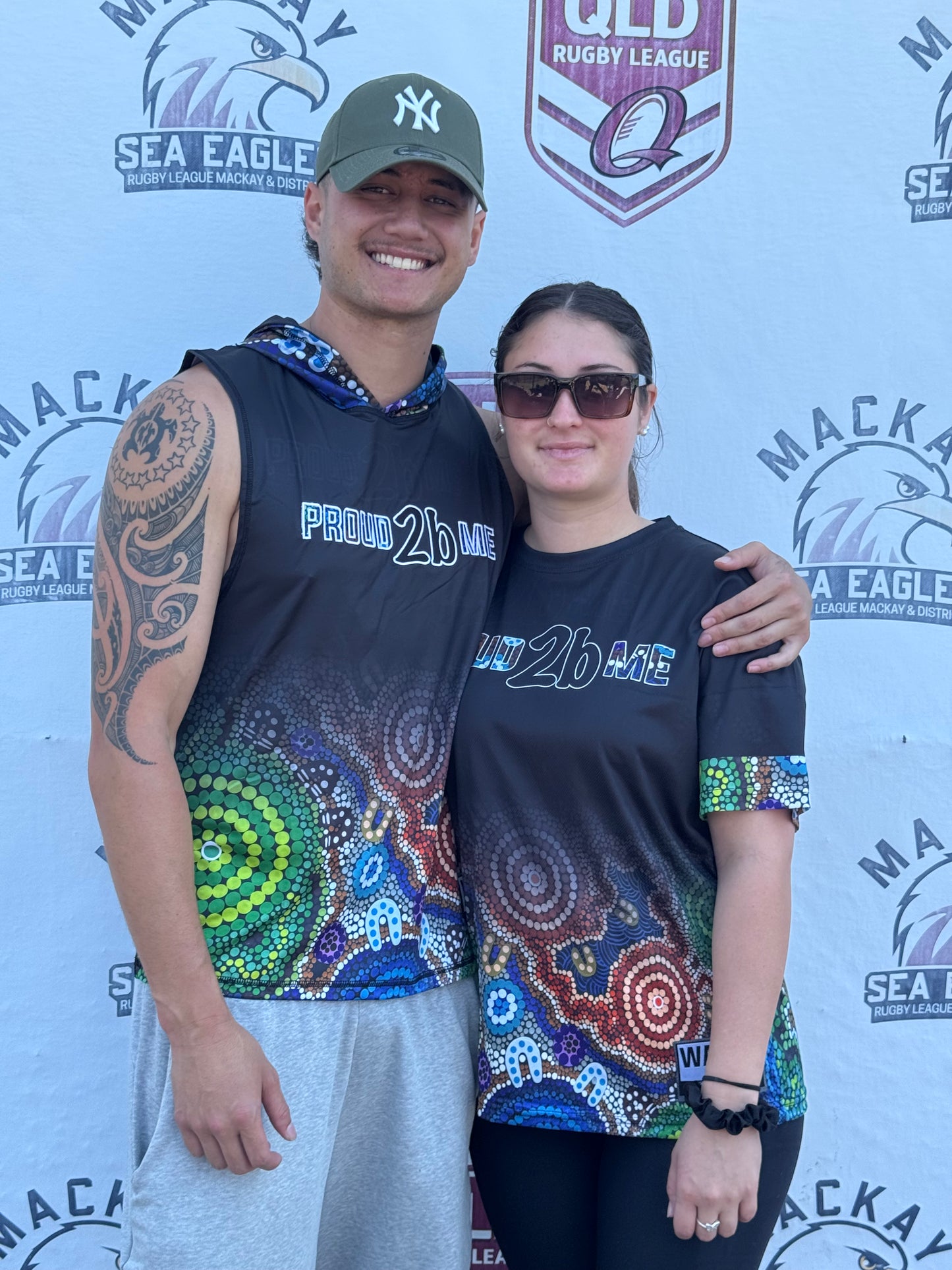 Aboriginal “Proud 2b Me” TShirts & Hooded Singlets